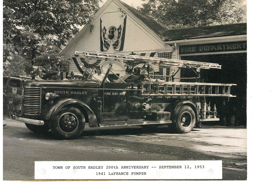 The Phoenix building in 1953. Photo courtesy of Todd Calkins, assistant chief of South Hadley Fire District No. 2 Fire Department.