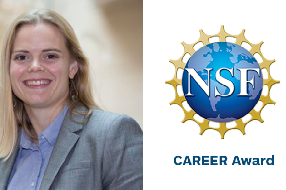 Kerstin Nordstrom received the prestigious CAREER Award for her work in granular flow.
