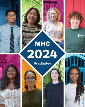 MHC class of 2024 graduates - a collage of faces of graduating students
