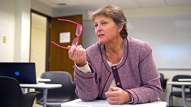 Beverley Bell, program director for the MHC Master of Arts in Teaching program.