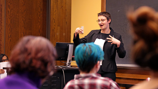 Lauren Sohn’s independent project showed that exposing crayfish to a common insecticide, even in small doses, rendered them immobile and unresponsive to simulated threats.