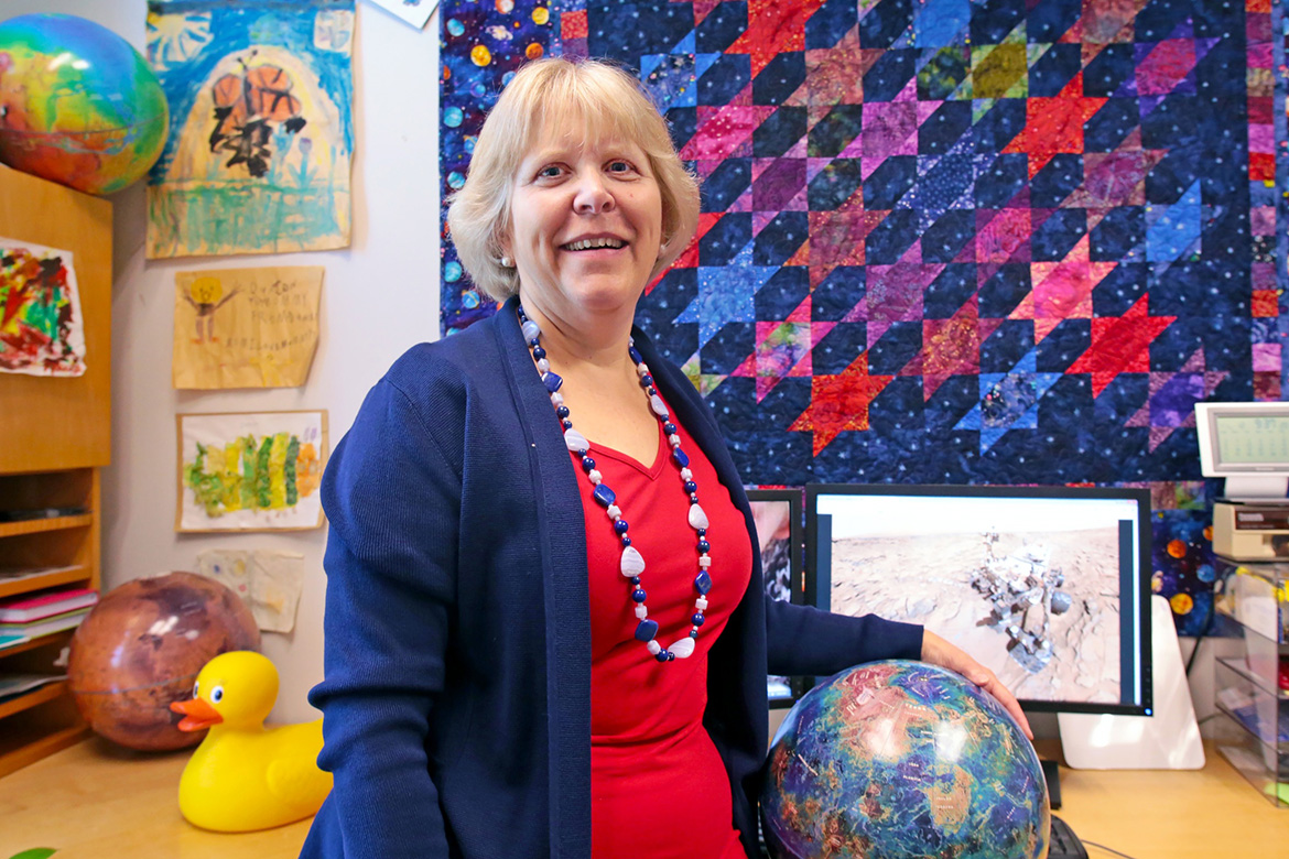 Darby Dyar in her office