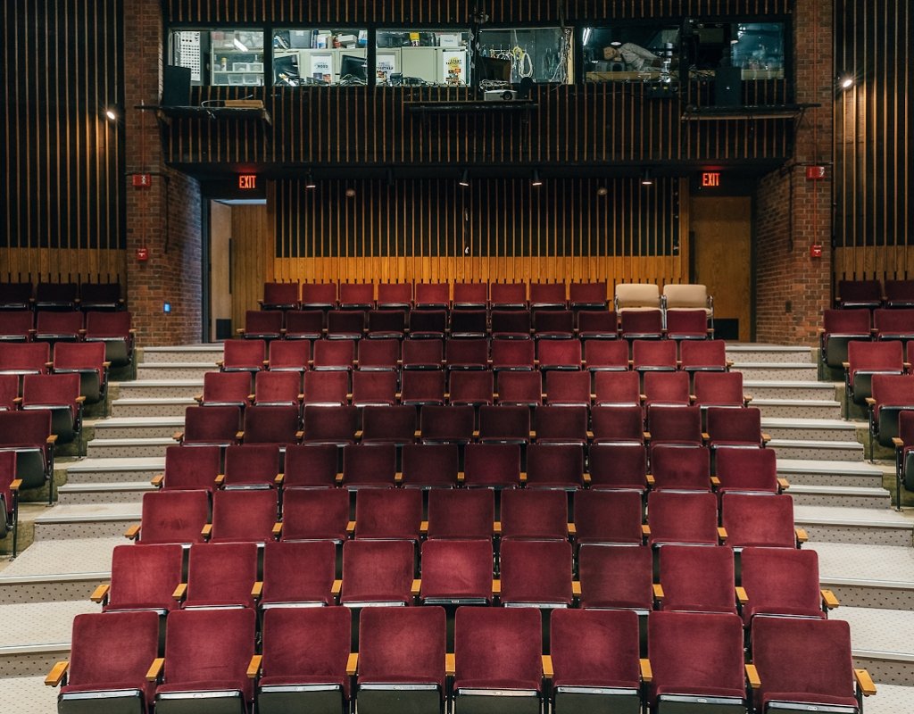 Rooke Theater - seats and sound booth