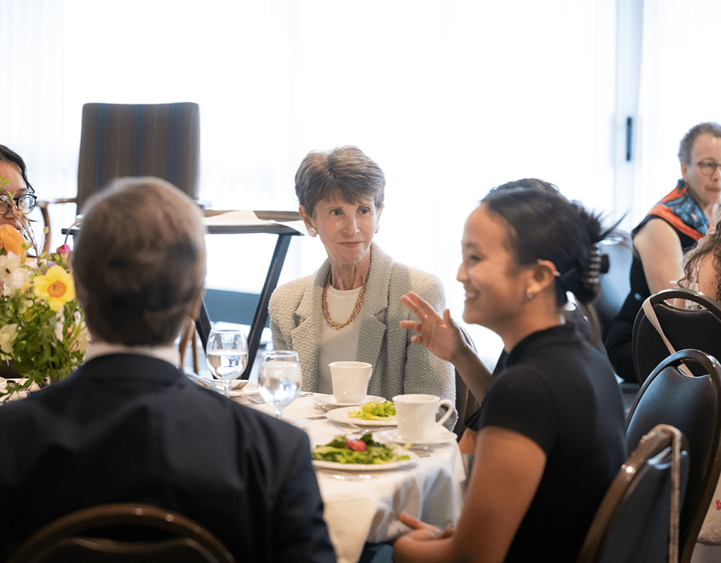 MWCE Climate Justice Summit guests at dinner.
