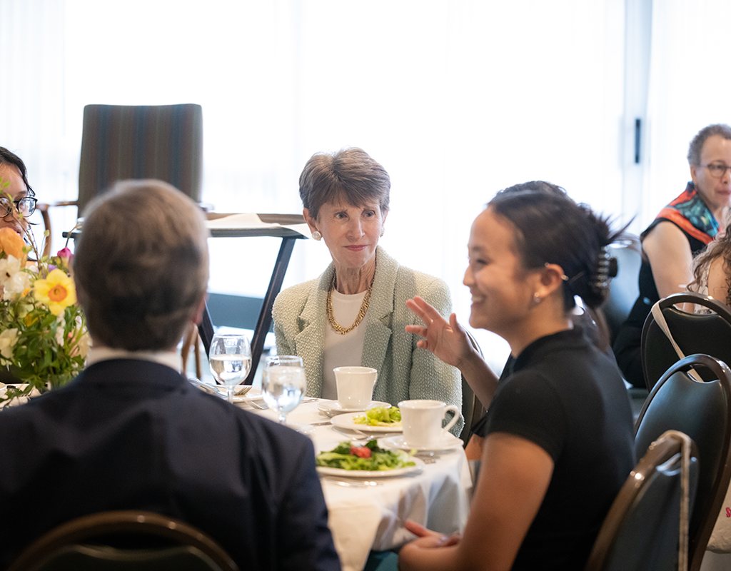 MWCE Climate Justice Summit guests at dinner.