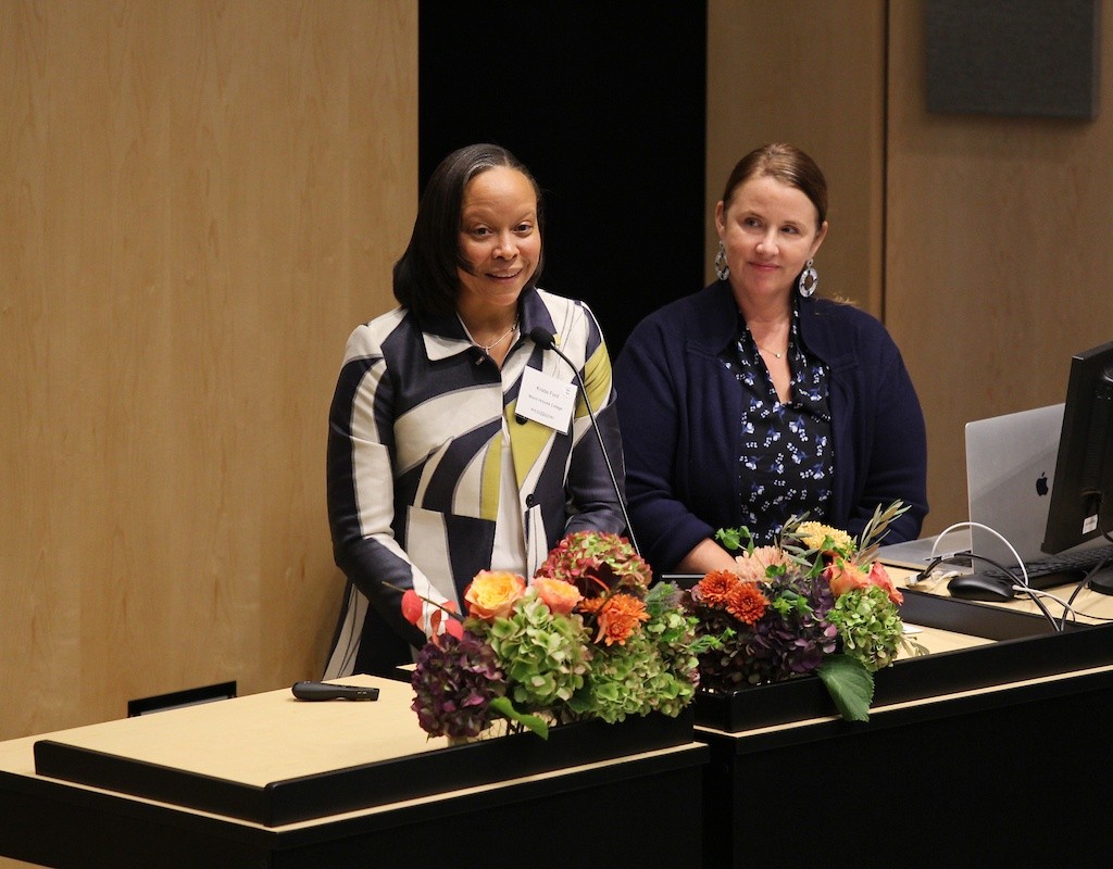 Kristie A. Ford and Marcella Runell at the IGD conference in November 2023.