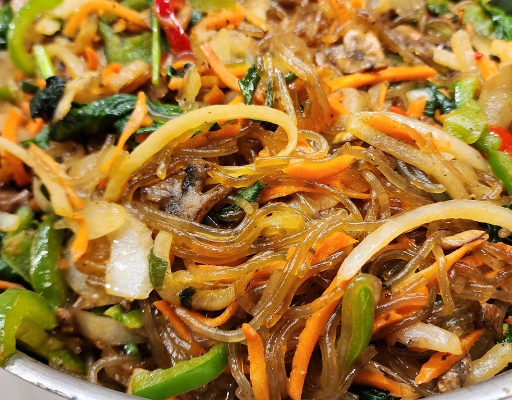 Japchae Noodles with Vegetables