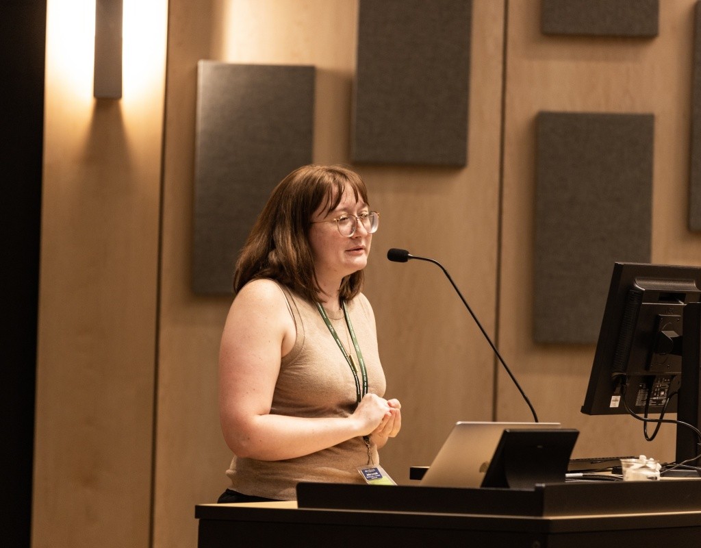 Jordan Lassonde speaking at the Summit on Climate Justice