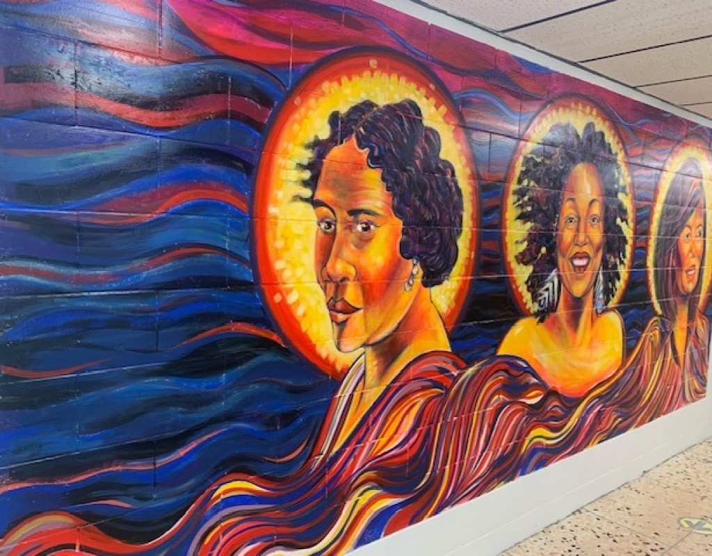 An image of empowerment greets students and staff daily at Lt. Clayre P. Sullivan Middle School, largely thanks to the efforts of one of the school’s teachers, Justin Griffin.