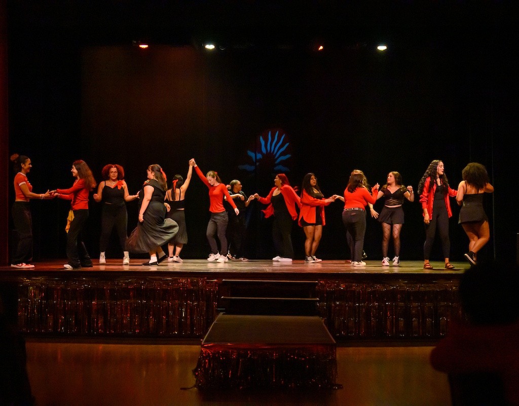 A group of dancers from Noche Latina, held at Mount Holyoke College on 10/4/2024.
