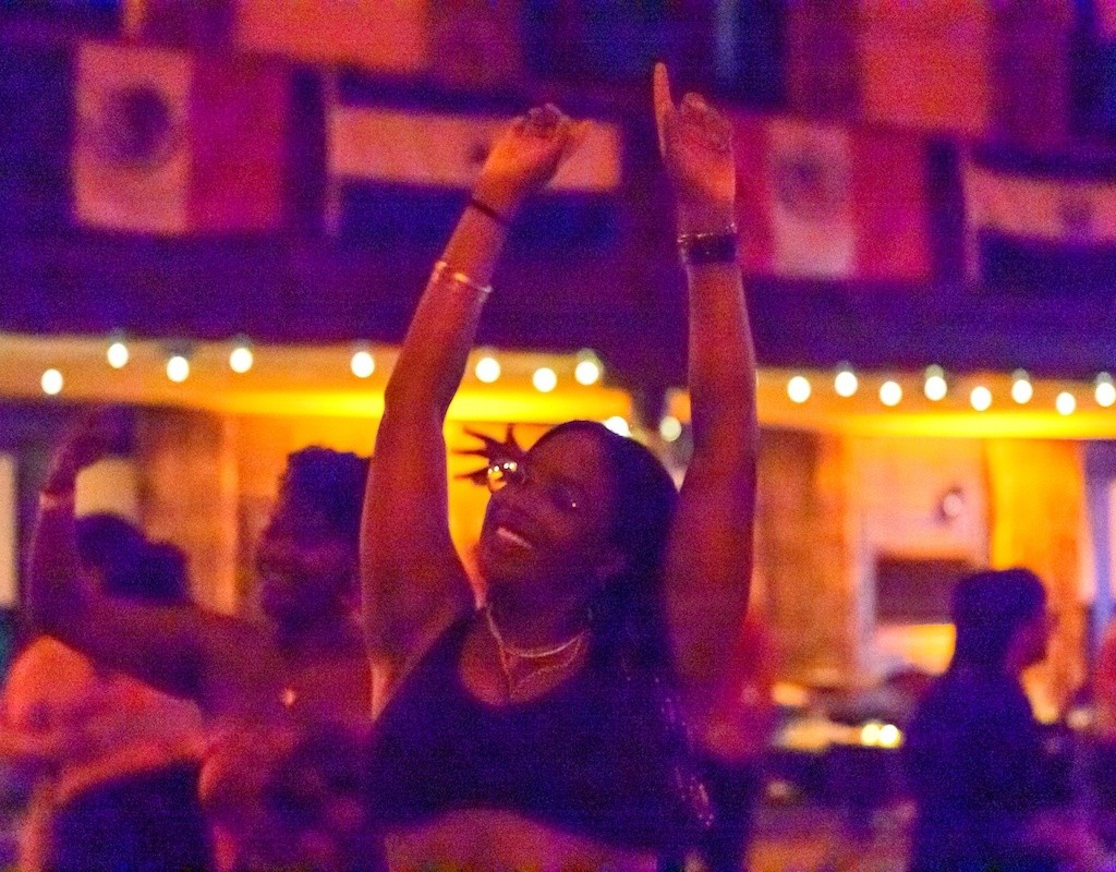 Enjoying Noche Latina, held at Mount Holyoke College on 10/4/2024.