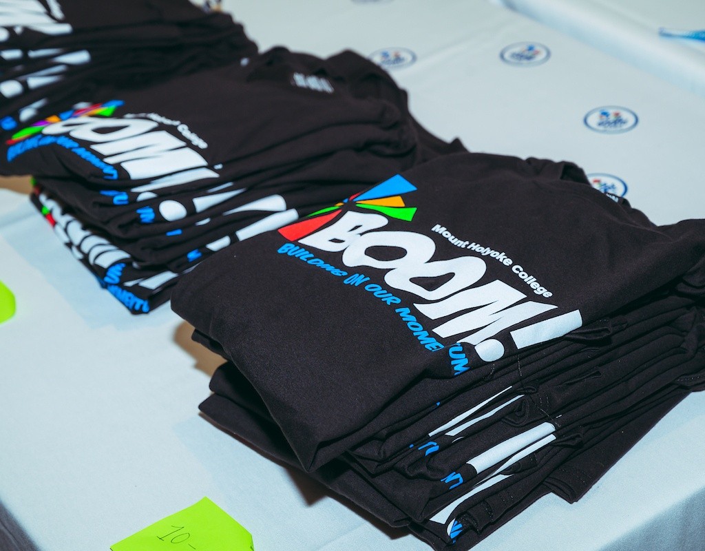 BOOM! T-shirts, Mount Holyoke College 2025