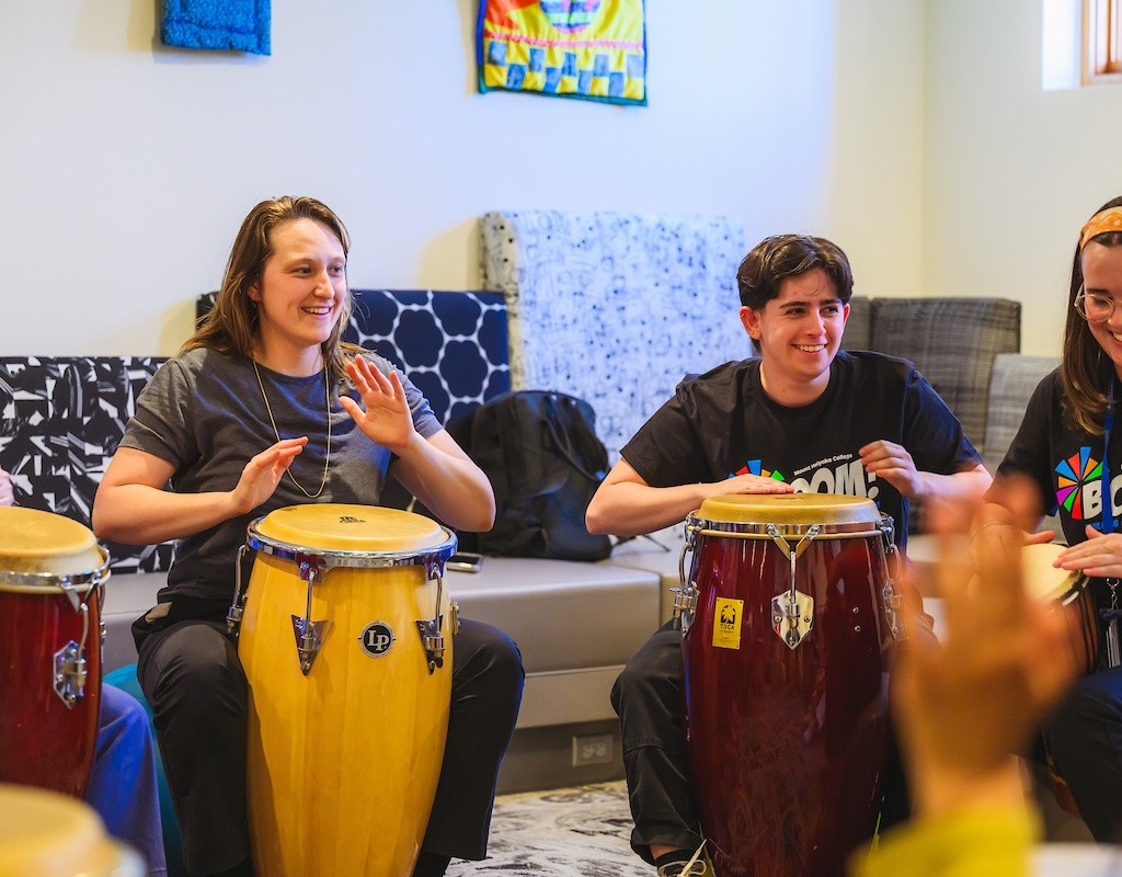 Drum session during BOOM! 2025