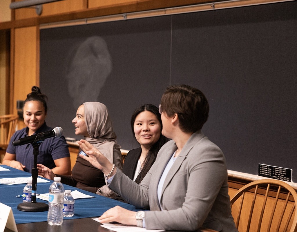 Experience MHC! panel in a classroom on April 5, 2025, Photo by Jo Chattman.