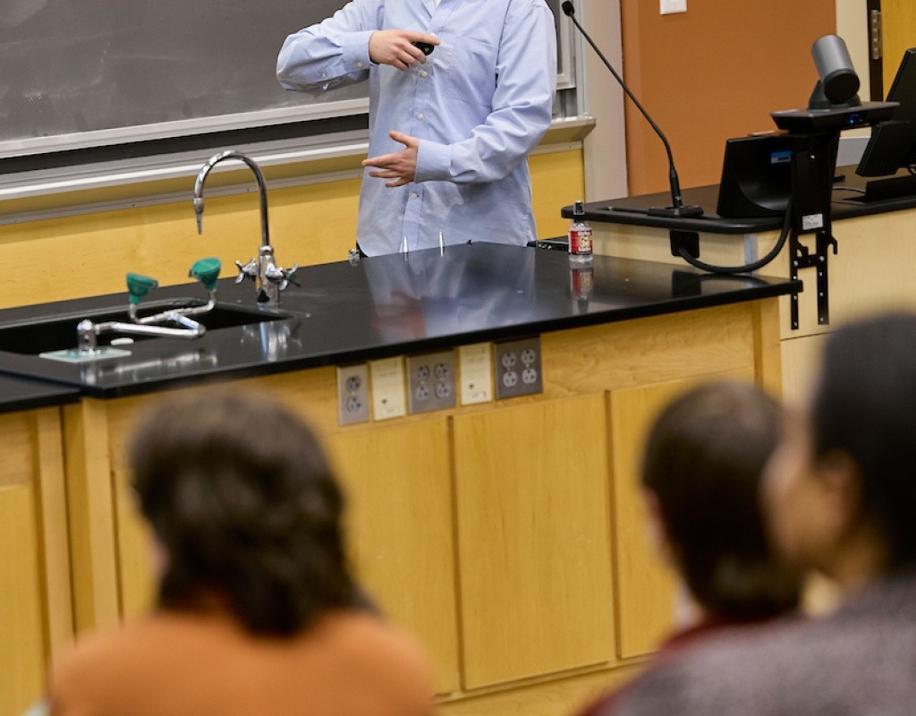 Mount Holyoke College | Senior Symposium 2024 - A 2024 graduate giving a presentation of their research