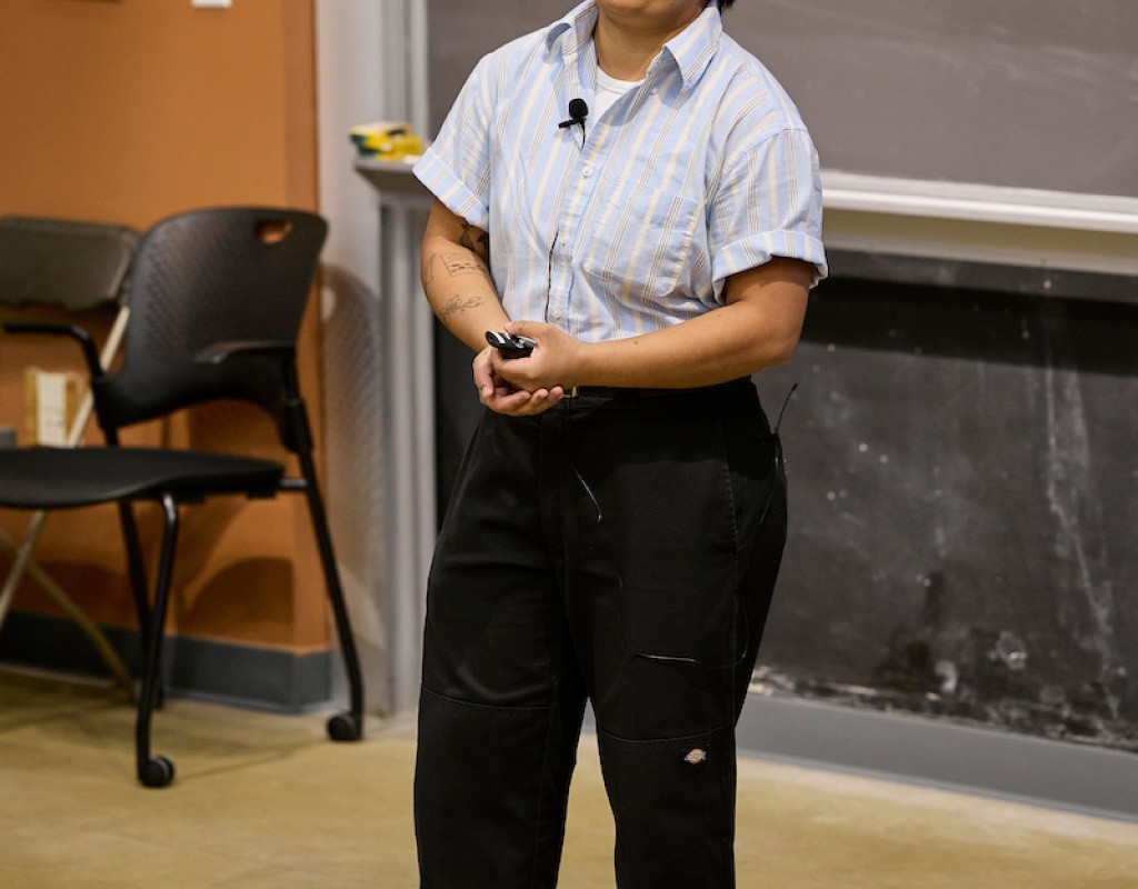 Mount Holyoke College | Senior Symposium 2024 - A 2024 graduate giving a presentation of their research