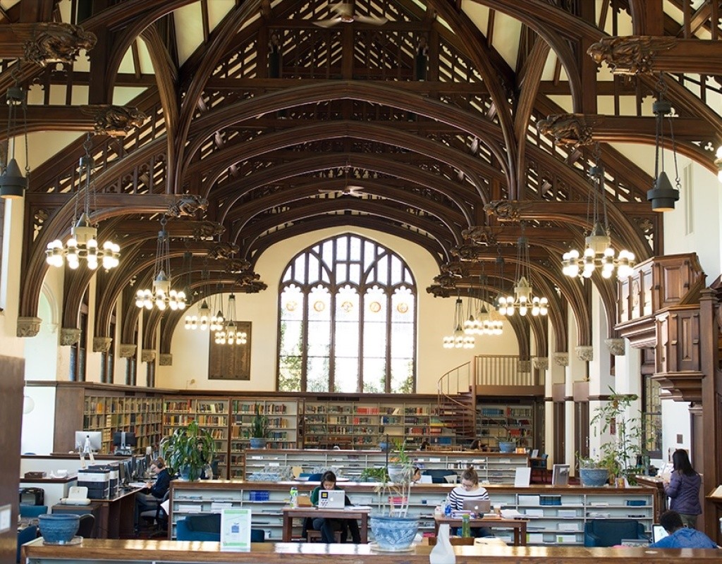 Mount Holyoke College Library Reading Room
