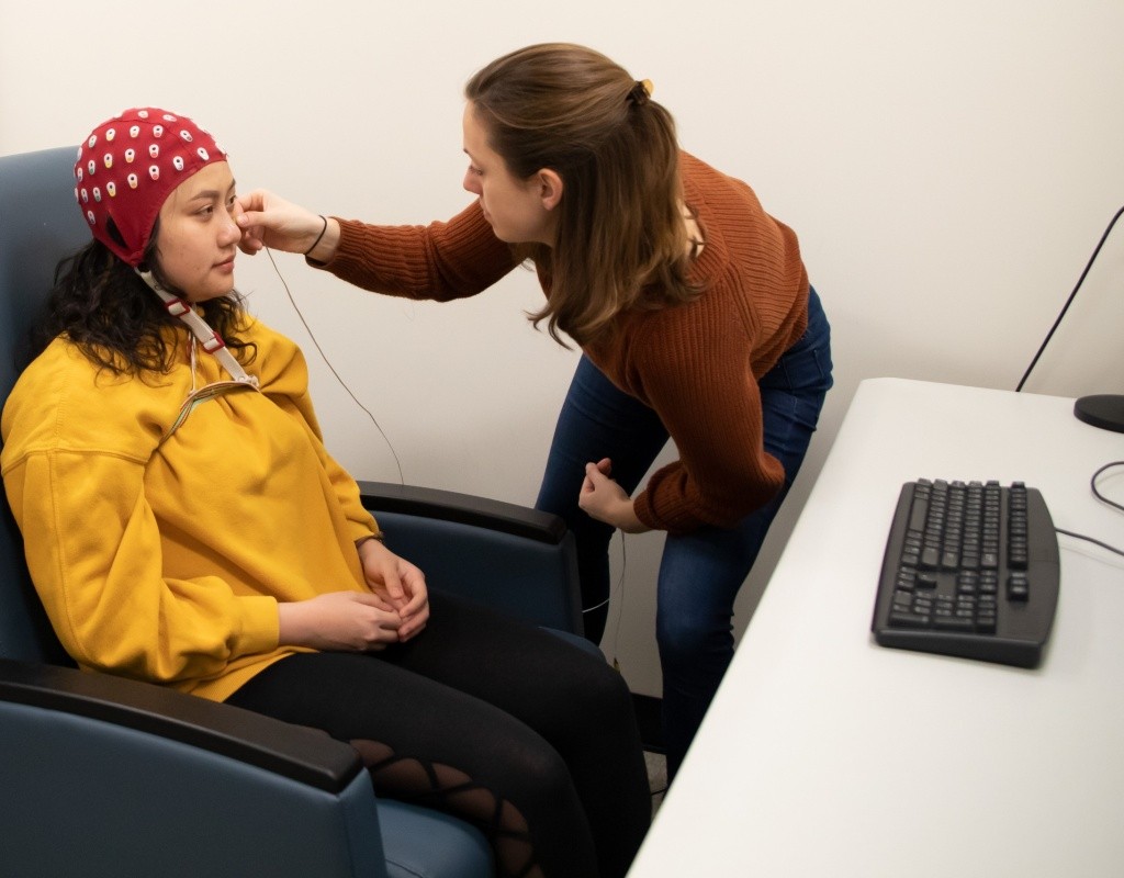 Neuroscience students working in the Breen lab
