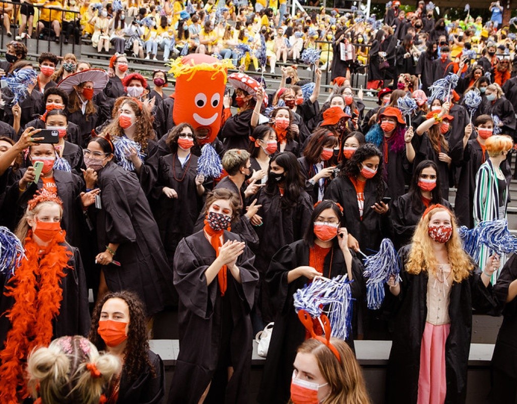 Red Pegasus seniors during Convocation 2021