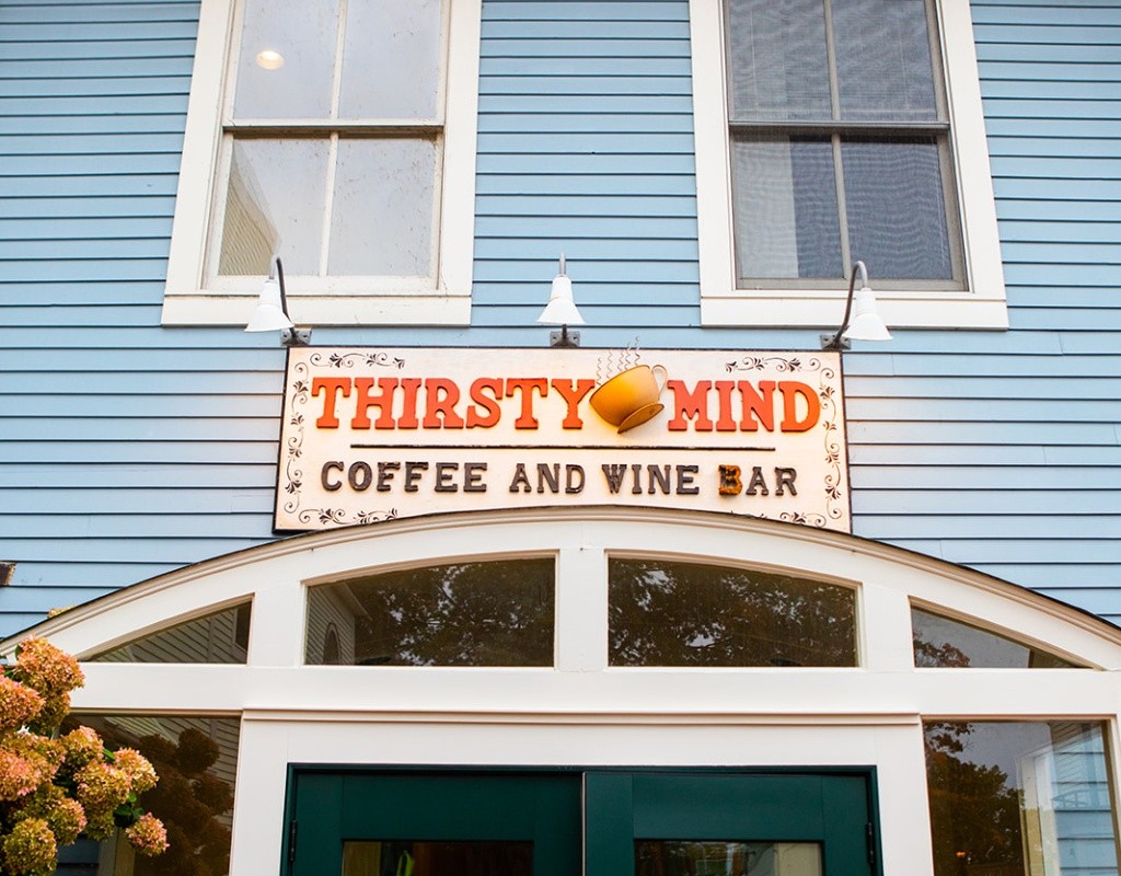 The Thirsty Mind Coffee and Wine Bar in the Village Commons