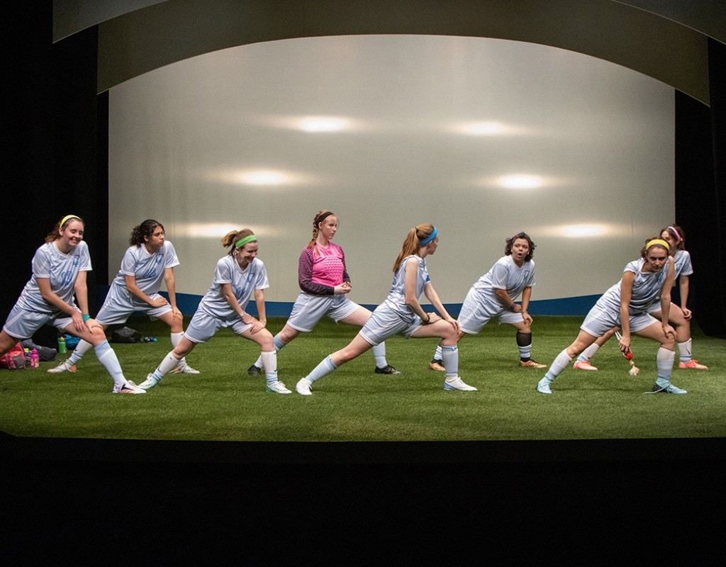 “The Wolves” by Sarah DeLappe, directed by Michael Ofori, 2023.