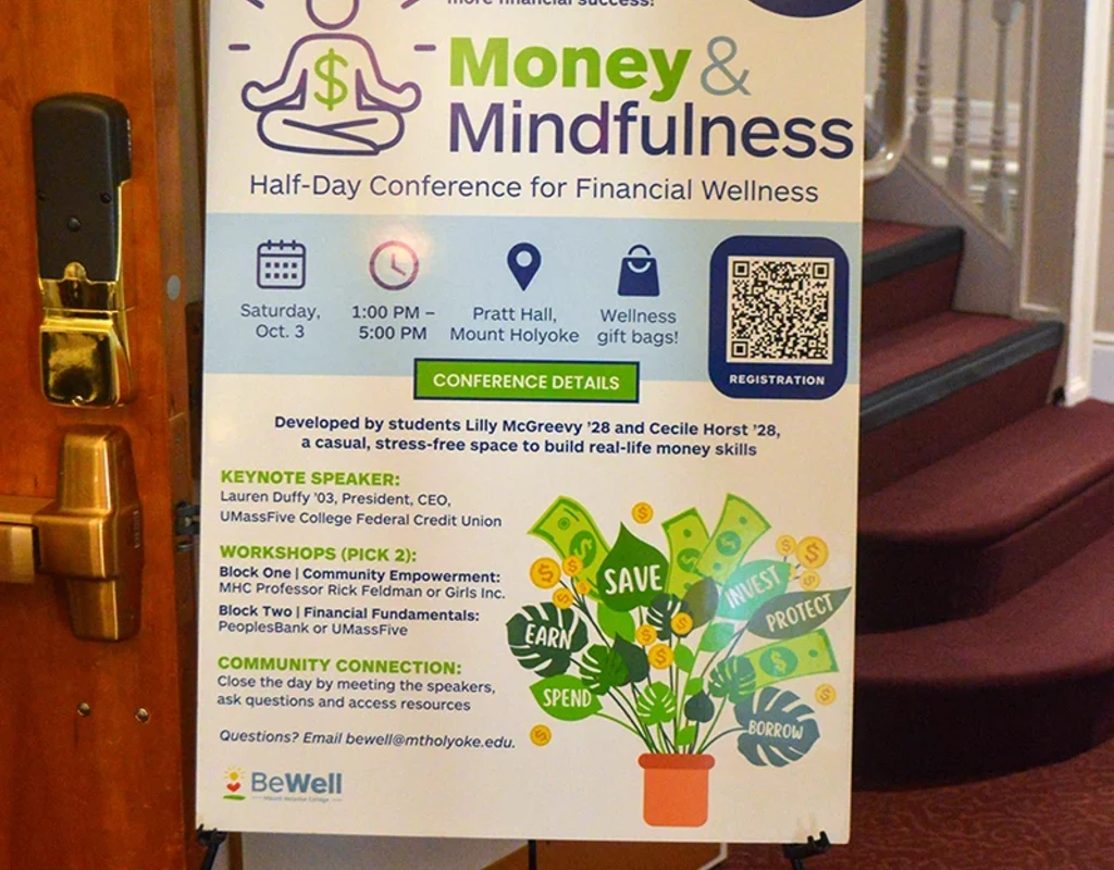 Entrance to the Be Well Money &amp; Mindfulness financial wellness conference.