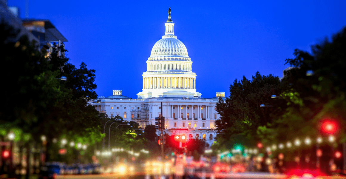 The capitol building in Washinton DC