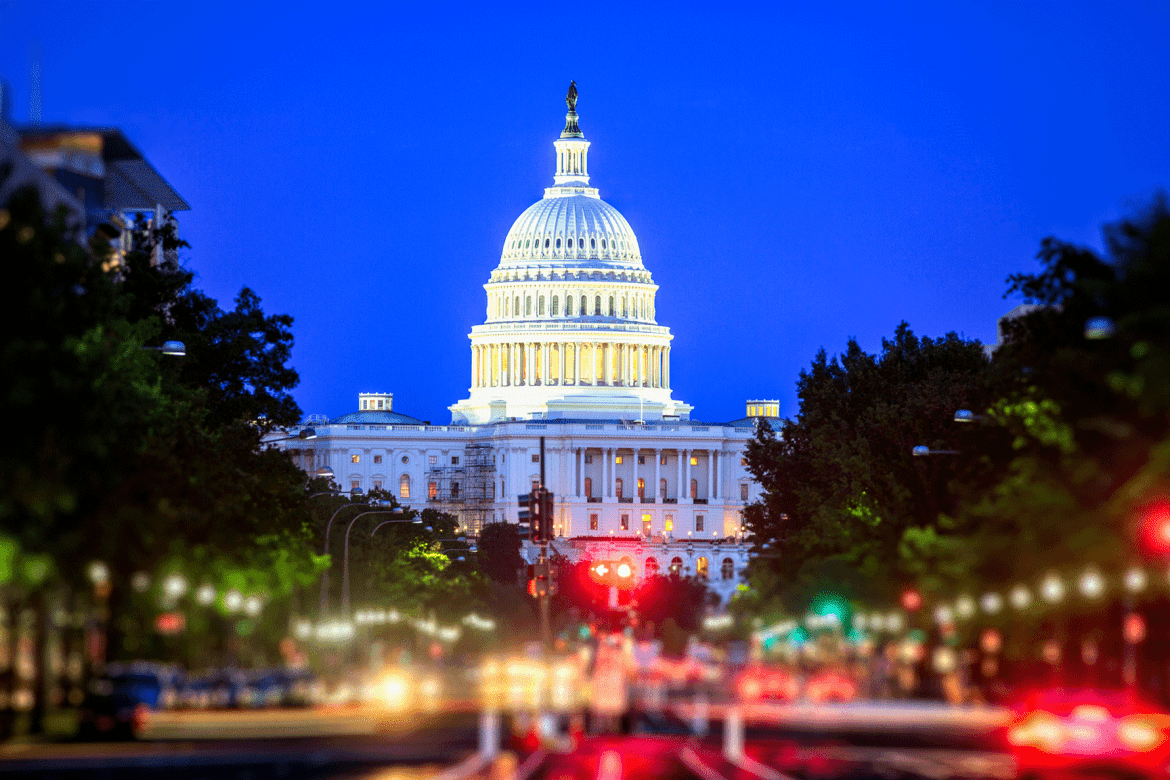 The capitol building in Washinton DC