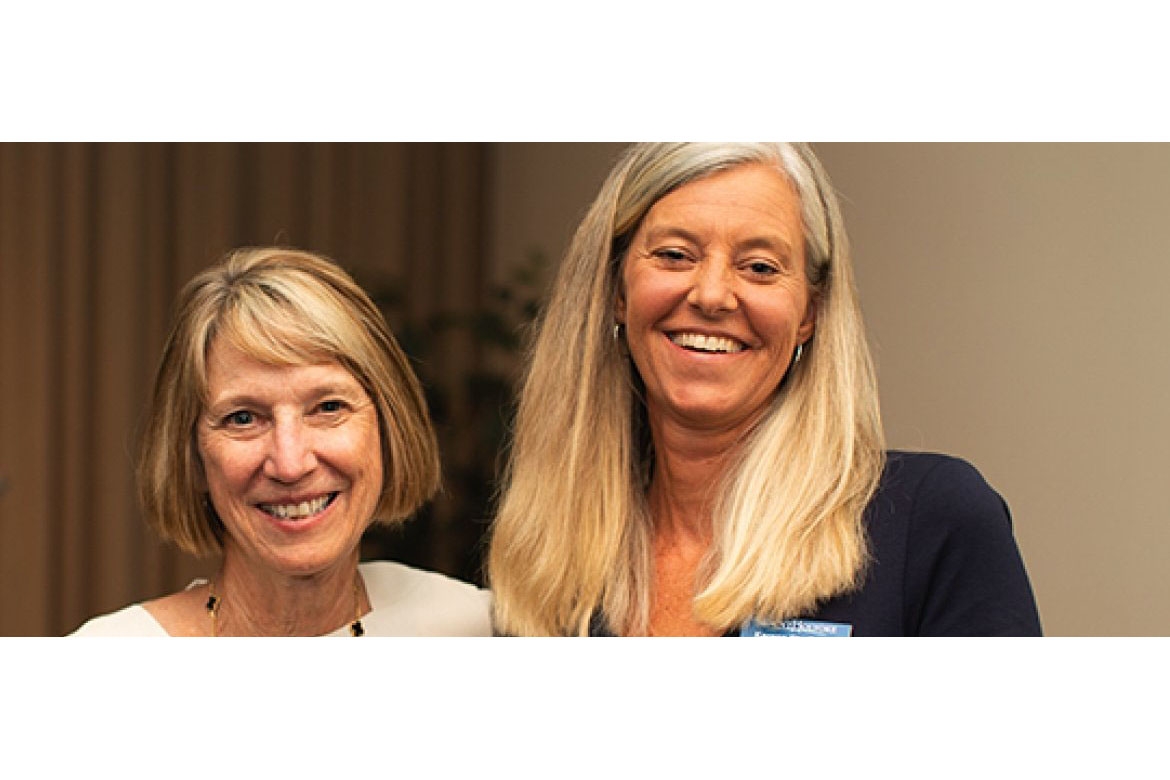 “Karena has been my partner and confidante on all key trustee decisions, always offering thoughtful, creative advice,” said Board of Trustees chair Barbara M. Baumann ’77 (left), of Karena Strella ’90, who becomes the Board chair on July 1, 2019.