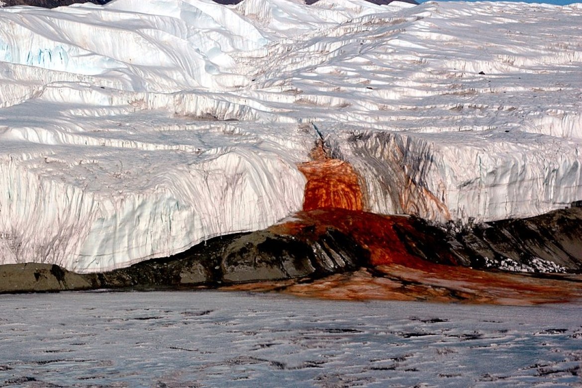Blood falls in Antarctica by Peter Rejcek