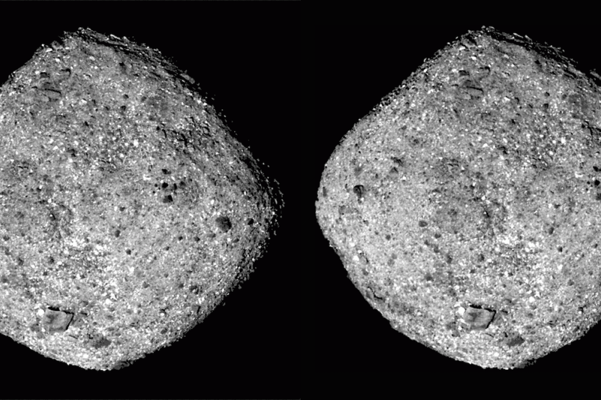The asteroid Bennu. (Courtesy of NASA.)
