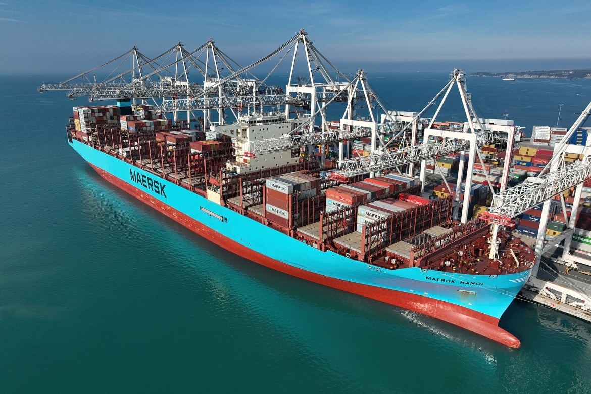 Container ship by Petar Milošević, CC BY-SA 4.0, via Wikimedia Commons.