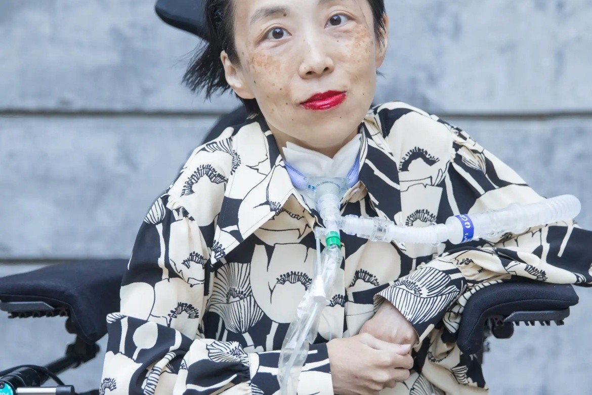 Alice Wong, the editor of “Disability Visability.” Photo credit: Eddie Hernandez 