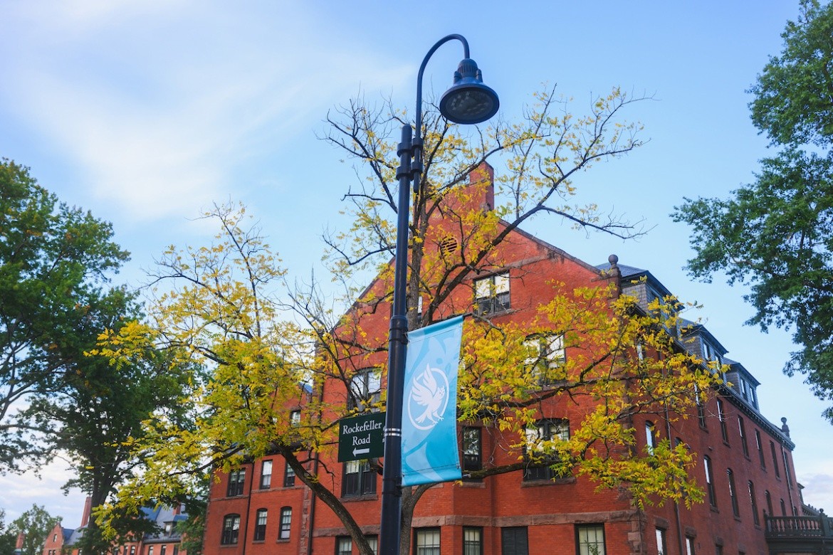 Campus beauty from fall 2024 - Rockefeller Road