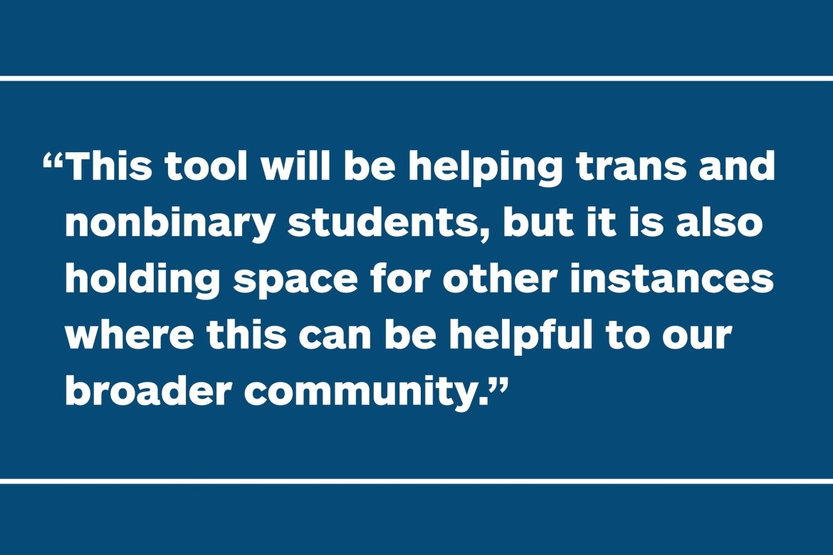 Mount Holyoke rolls out a chosen-name policy to enable community members to self-select their names.