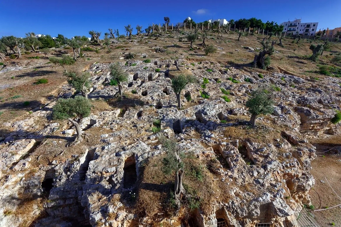 Punic Necropolis of Puig des Molins on the island of Ibiza. The new ancient DNA study sequenced human remains from this and other important Phoenician-Punic Archaeological sites. © Photo Raymar, MAEF