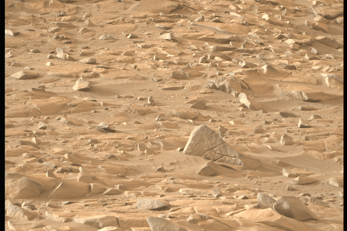 NASA's Mars Perseverance rover captured this image of the red planet's surface on May 24, 2024. Image Credit: NASA/JPL-Caltech/ASU