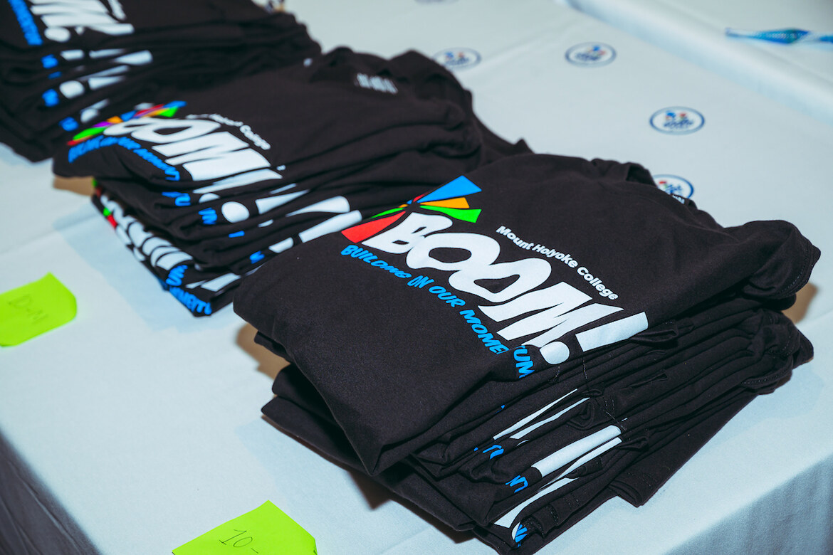 BOOM! T-shirts, Mount Holyoke College 2025