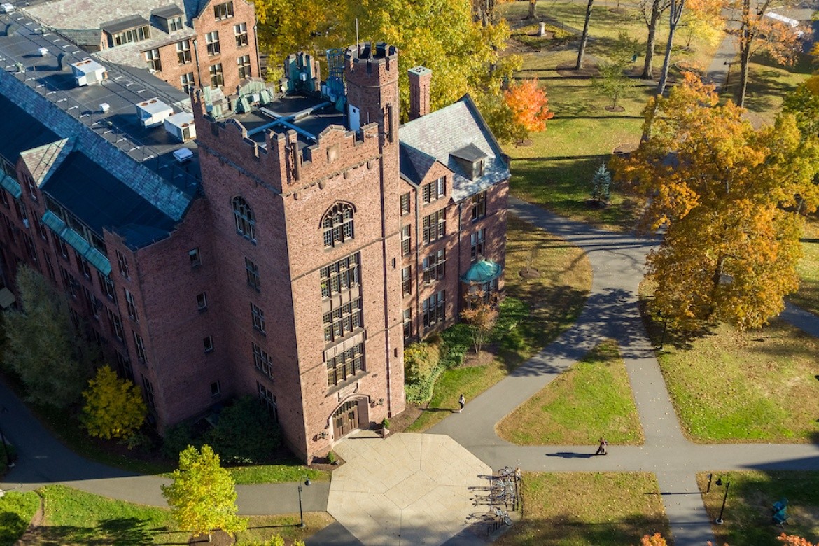 Aerial photo of Clapp.