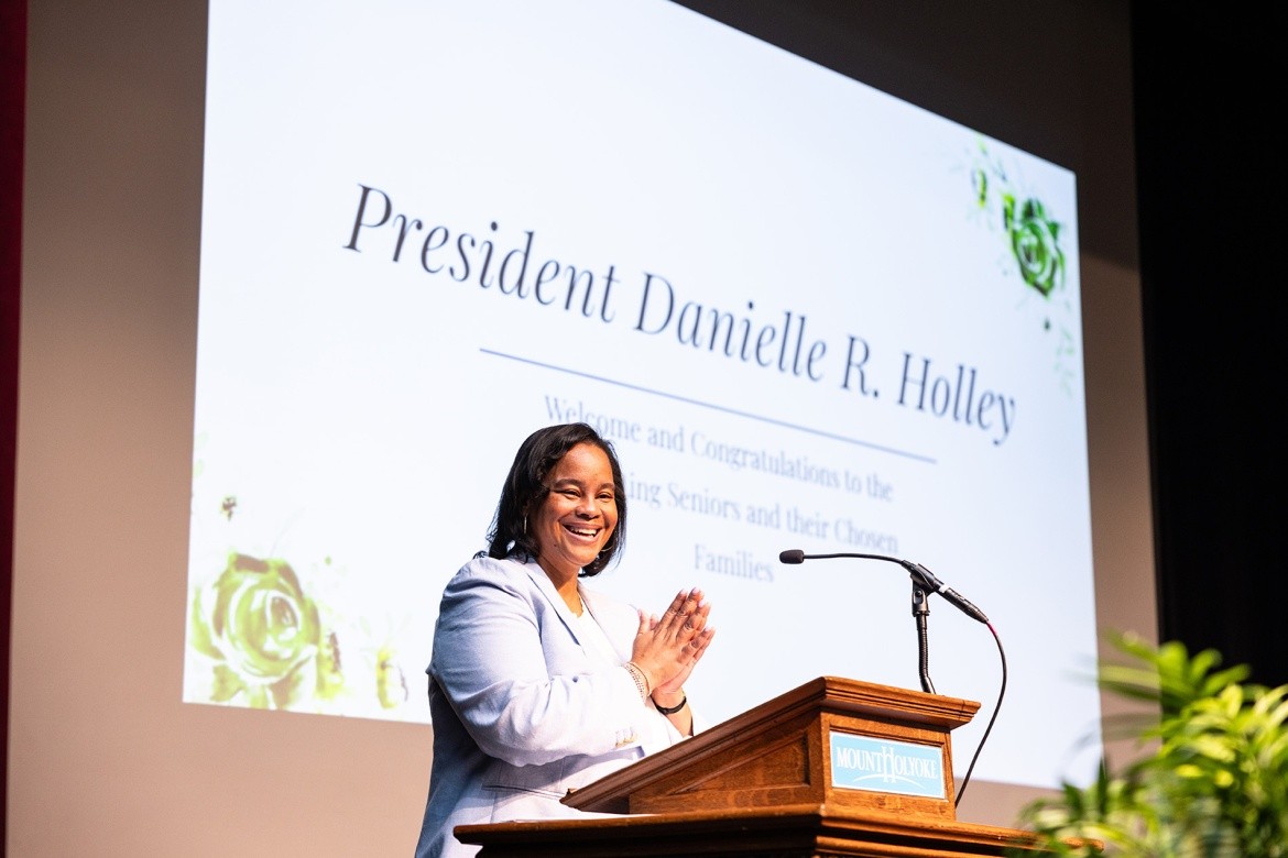 President Danielle R. Holley at the Stoling Ceremony