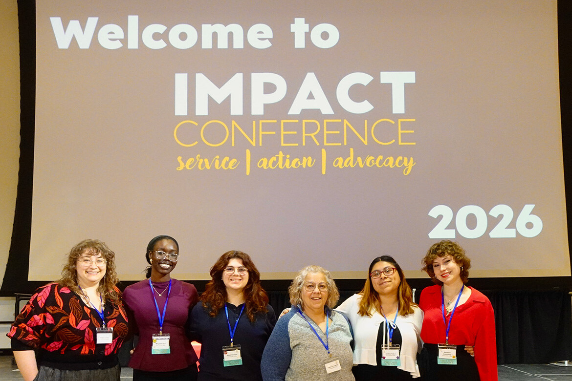 Mount Holyoke College students with Maria Cartagena (in the gray and blue shirt, center)