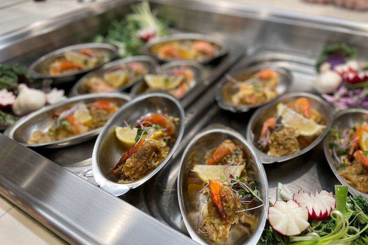 A spread of halal food expertly prepared, fresh and festive for MHC's gracious dinner in 2023.