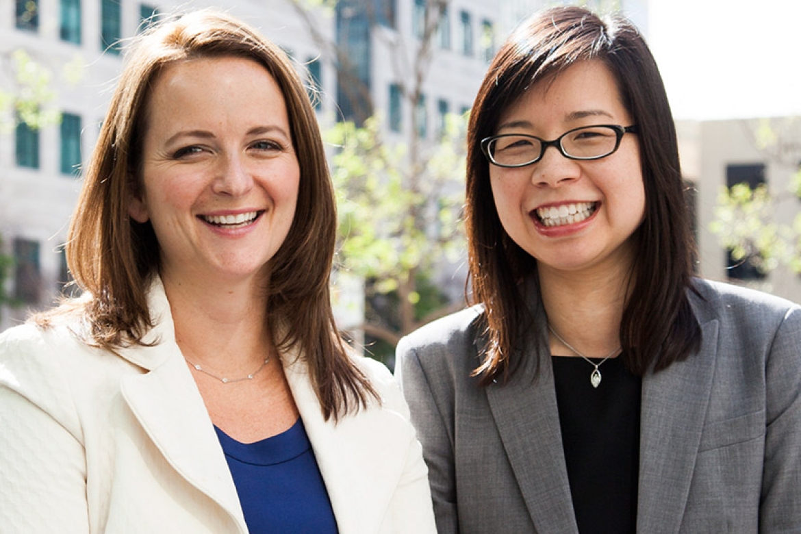 Amy Norman ’95 (left) and Stella Ma, co-CEOs of Little Passports.