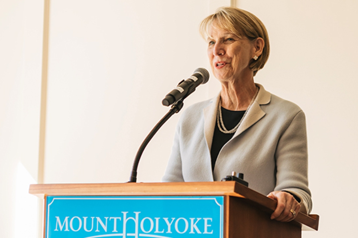 Barbara M. Baumann ’77 will step down as chair of the Board of Trustees, a position she has held since 2015. 