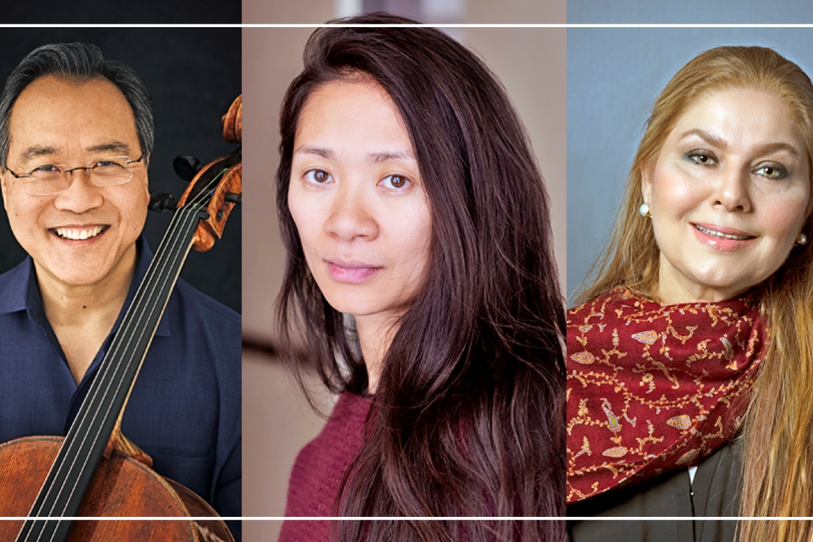 Yo-Yo Ma, Chloé Zhao ’05 and Rabiya Javeri-Agha ’83 are reshaping the world and are exemplars of founder Mary Lyon’s dictum to “go forward, attempt great things, accomplish great things.” 