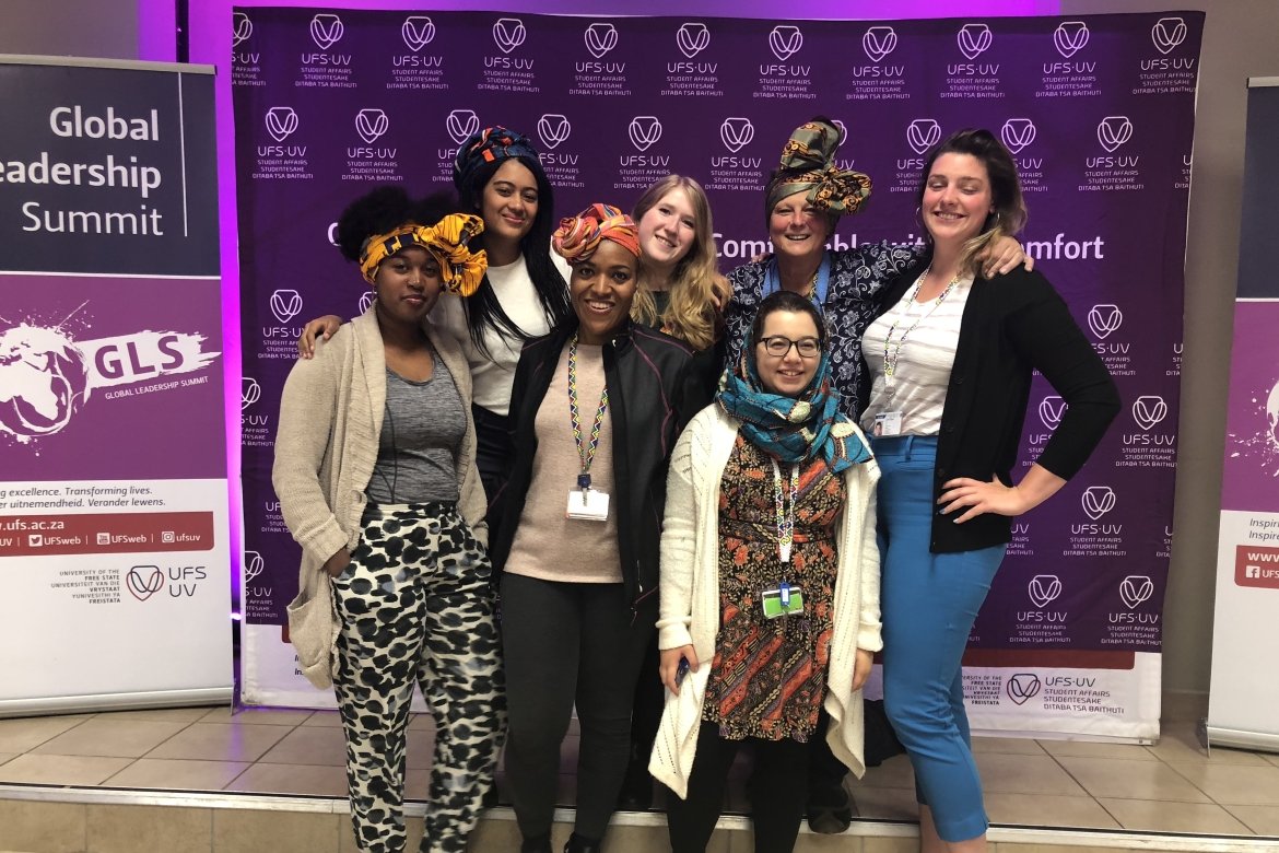 The Mount Holyoke participants of the 2018 Global Leadership Summit in Bloemfontein, South Africa. 