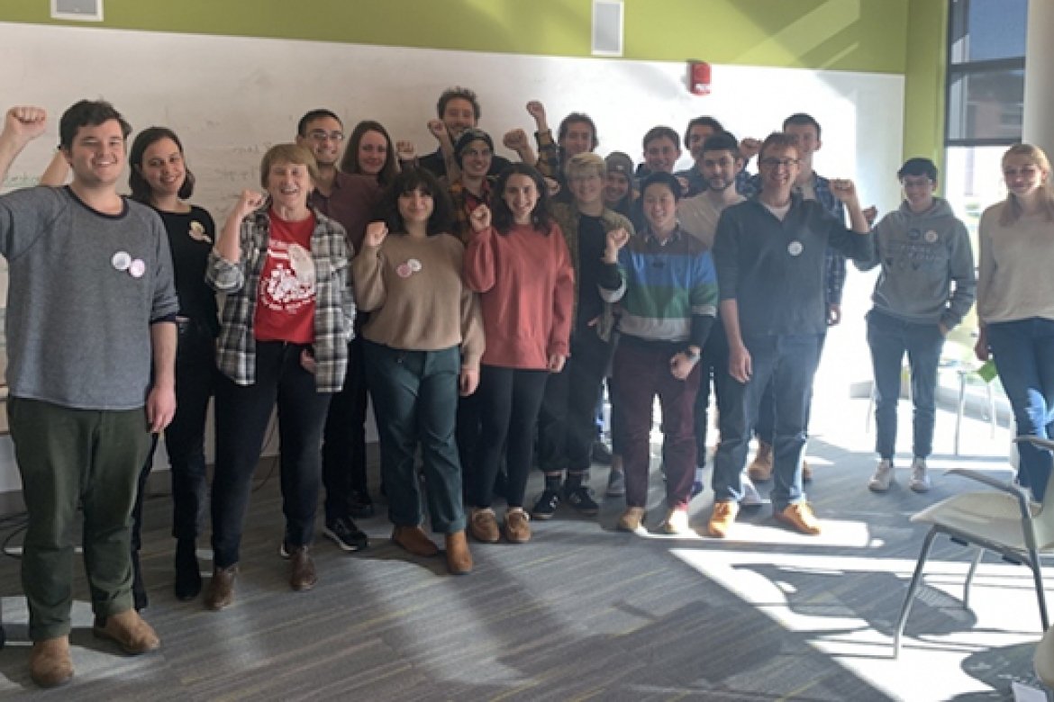 Undergraduate students from across the Northeast met at UMass Amherst to learn about the power of unionizing. (Photo by Mitchell Manning, In These Times.)