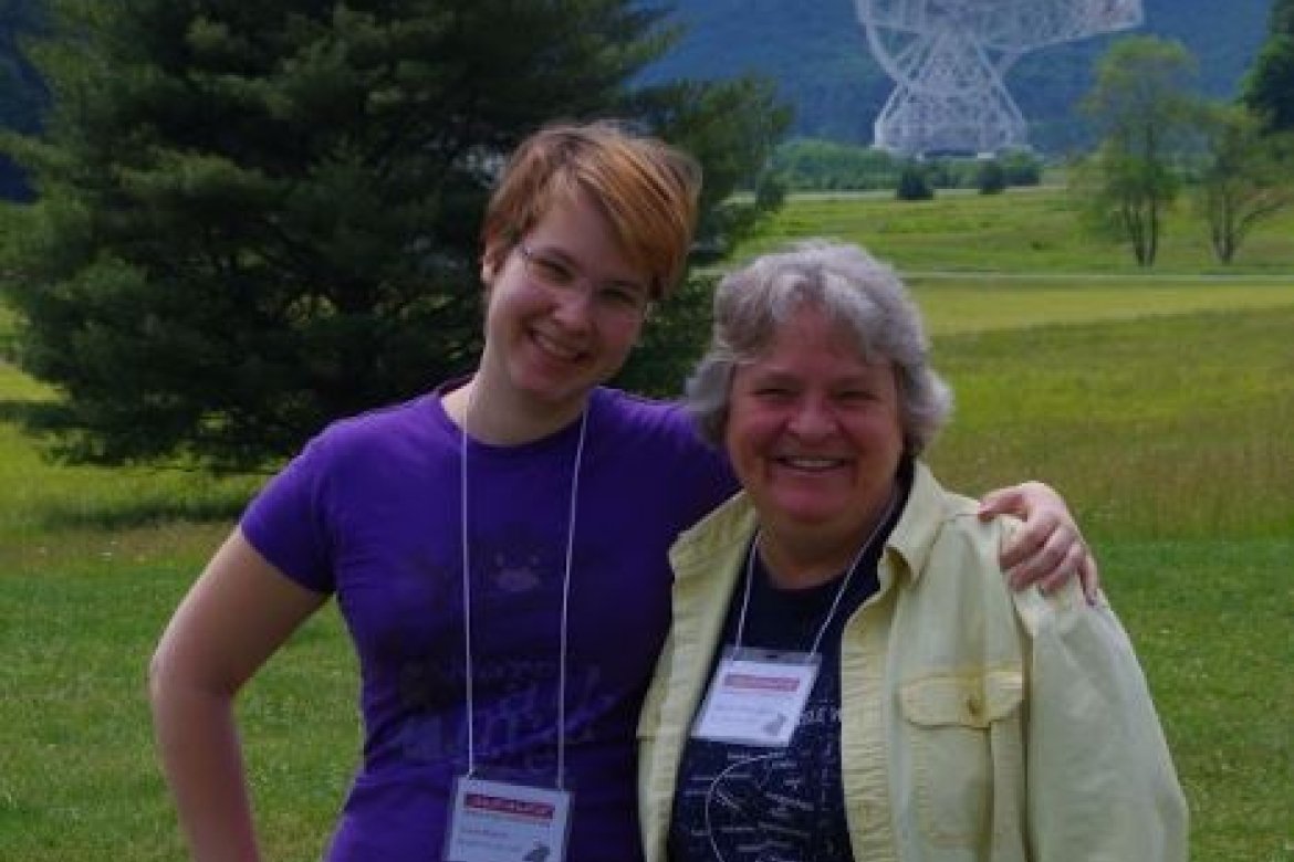 Laura Congreve Hunter ’17 (on the left) with Dr. Aileen O'Donoghue her supervisor from St Lawrence University.