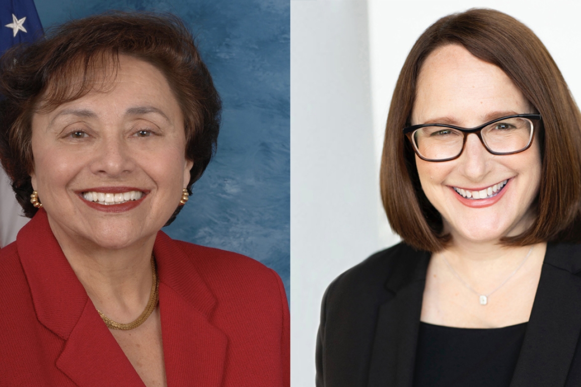 Public servants and alums Nita Lowey ’59 and Deborah Frank Feinen ’89 have been putting in long hours to protect their communities from the COVID-19 pandemic. 