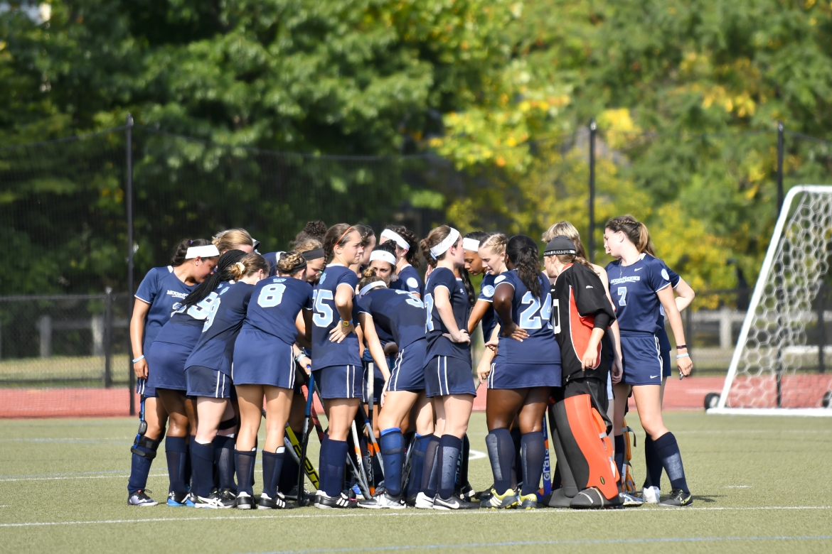 The field hockey team had a collective 3.68 GPA at the end of the fall semester, with 20 members nationally recognized and two named Scholar of Distinction. 